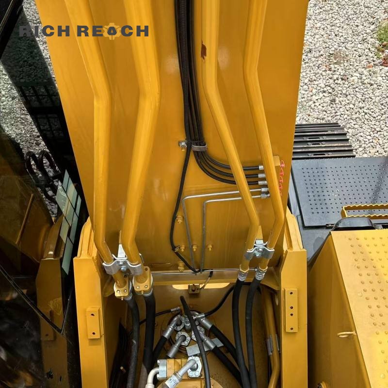 Rear view of a 2015 Caterpillar 329D excavator, listed at $26,389 for sale